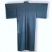 ENSEMBLE KIMONO & HAORI BLEU EN SOIE 007-42 (L)